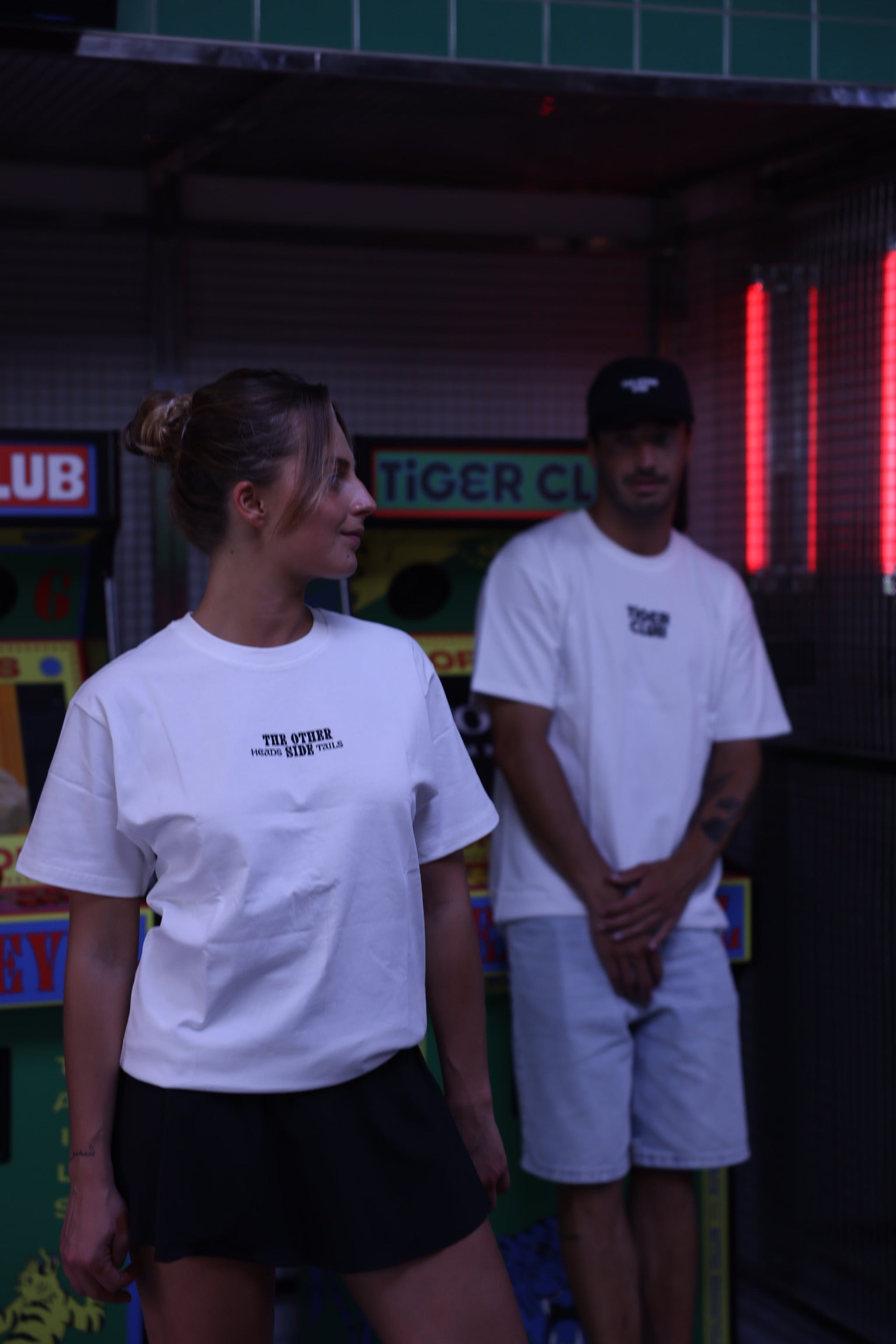 TIGER CLUB GREEN TIGER SS TSHIRT OFF WHITE