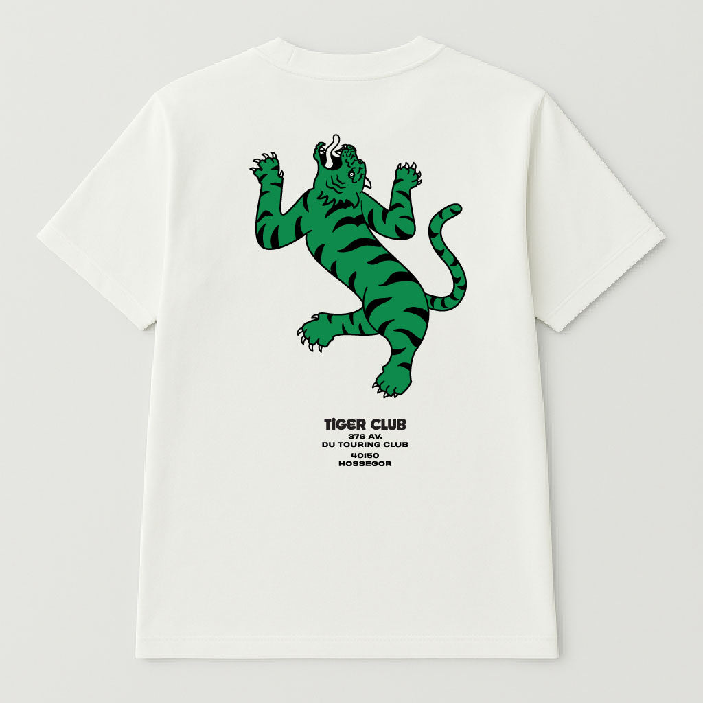 TIGER CLUB GREEN TIGER SS TSHIRT OFF WHITE
