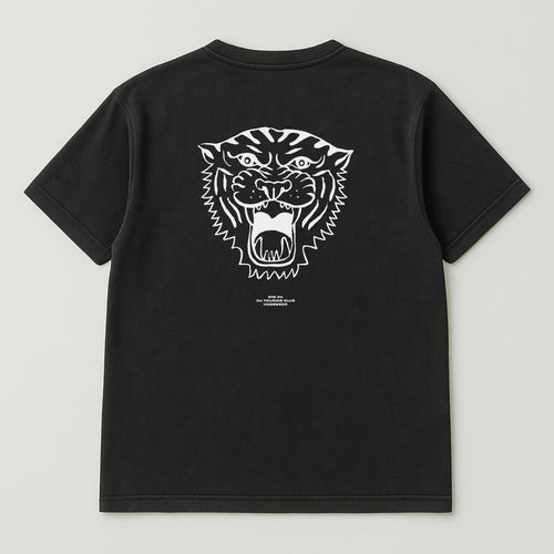 TIGER CLUB TIGER FACE SS TSHIRT WASHED BLACK