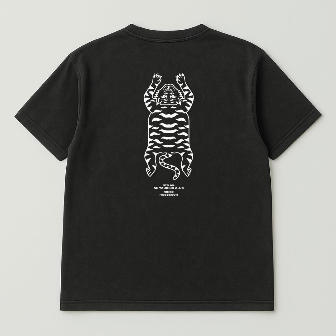 TIGER CLUB TIGER FACE SS TSHIRT WASHED BLACK